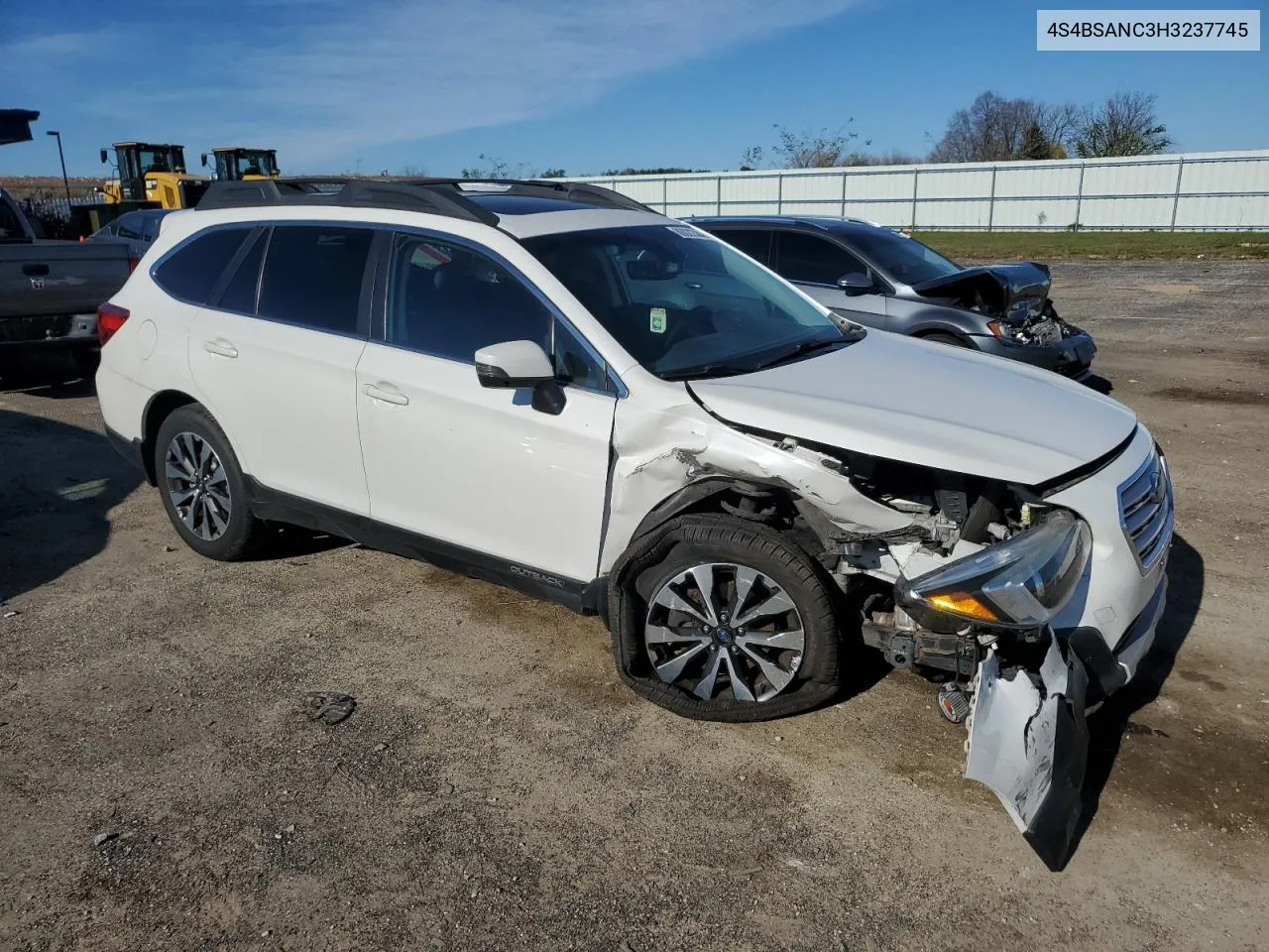 2017 Subaru Outback 2.5I Limited VIN: 4S4BSANC3H3237745 Lot: 80022364