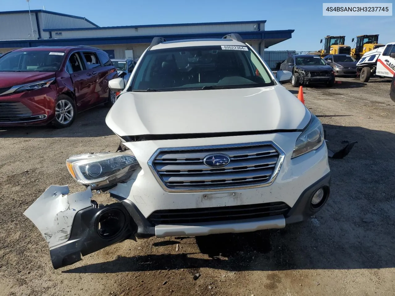 2017 Subaru Outback 2.5I Limited VIN: 4S4BSANC3H3237745 Lot: 80022364