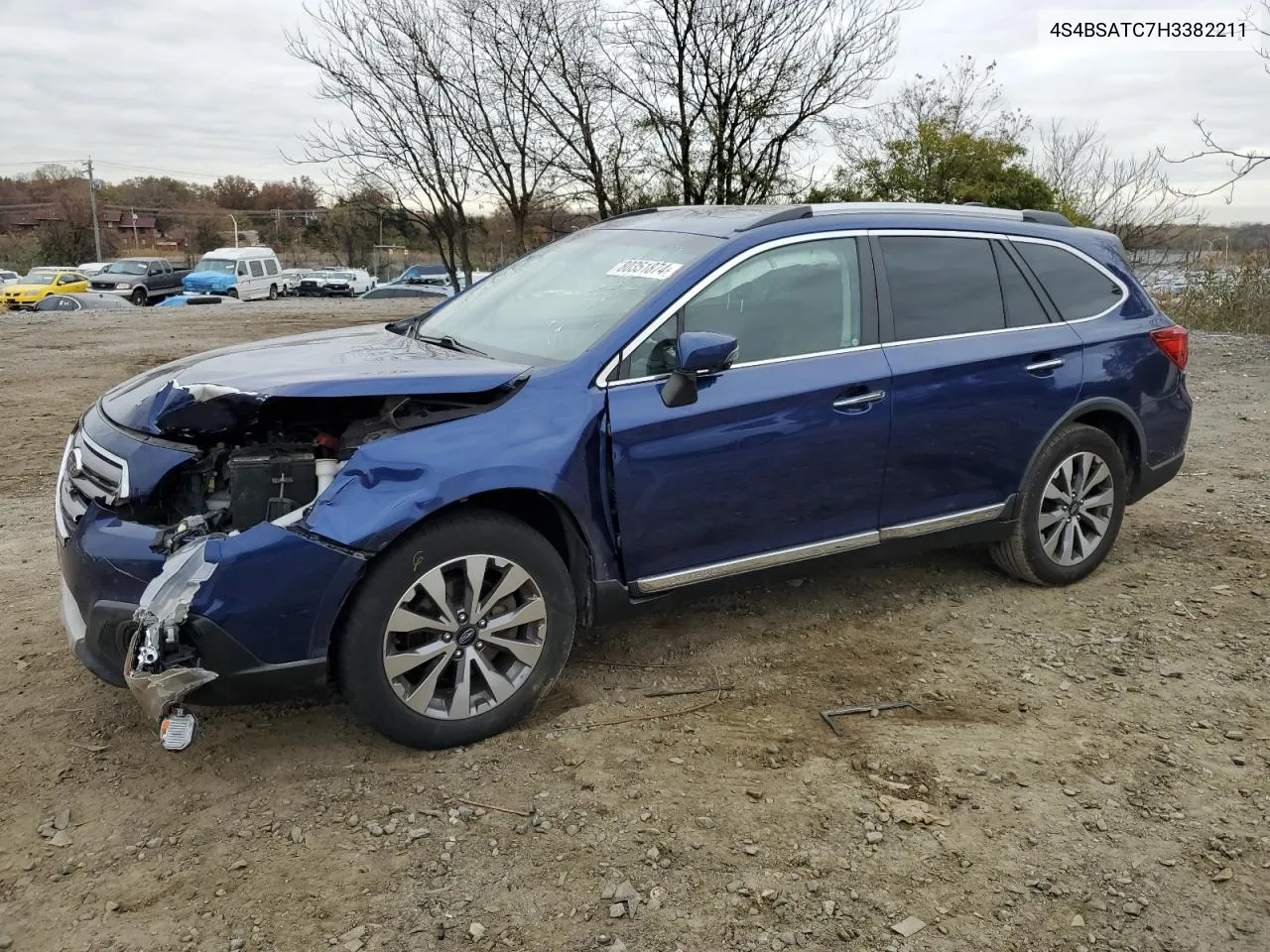 2017 Subaru Outback Touring VIN: 4S4BSATC7H3382211 Lot: 80351874