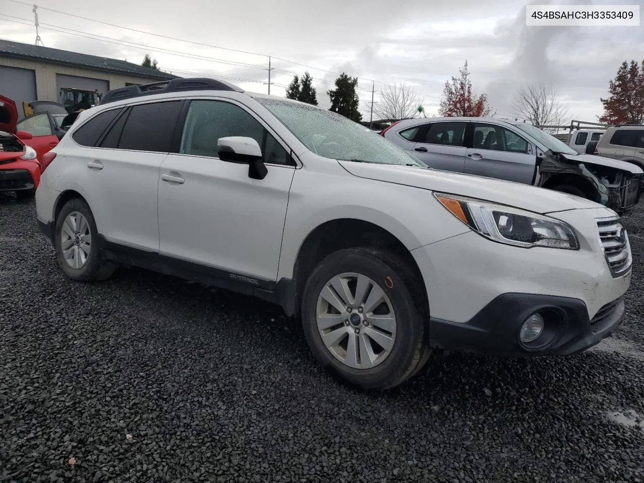 2017 Subaru Outback 2.5I Premium VIN: 4S4BSAHC3H3353409 Lot: 80556904