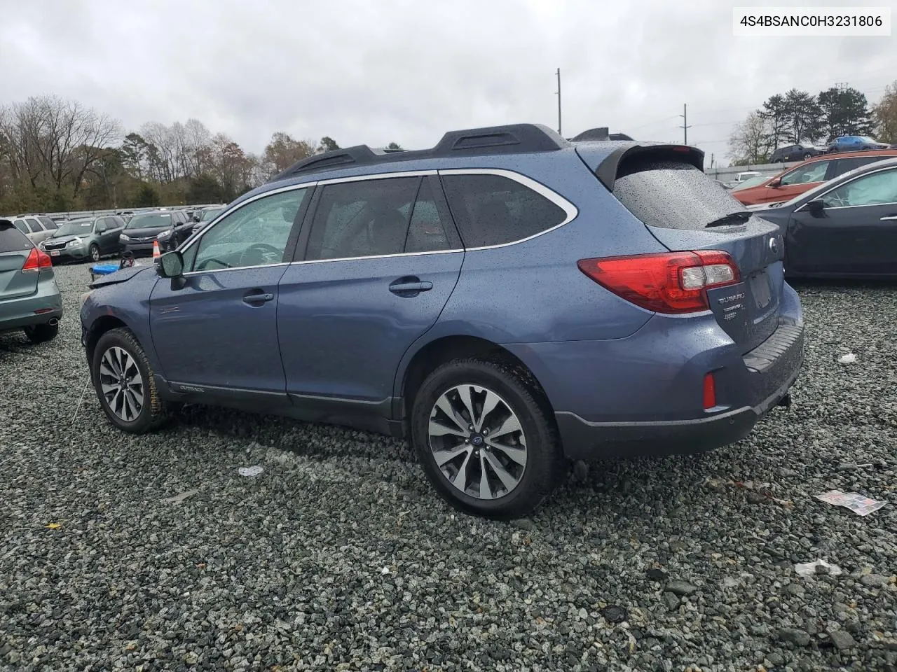 2017 Subaru Outback 2.5I Limited VIN: 4S4BSANC0H3231806 Lot: 80707284