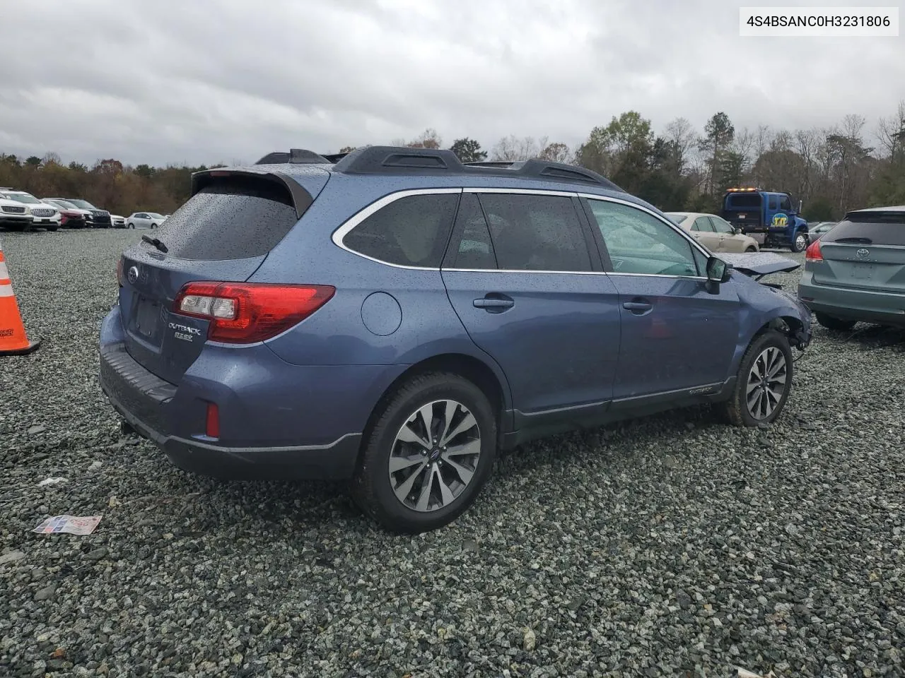 2017 Subaru Outback 2.5I Limited VIN: 4S4BSANC0H3231806 Lot: 80707284