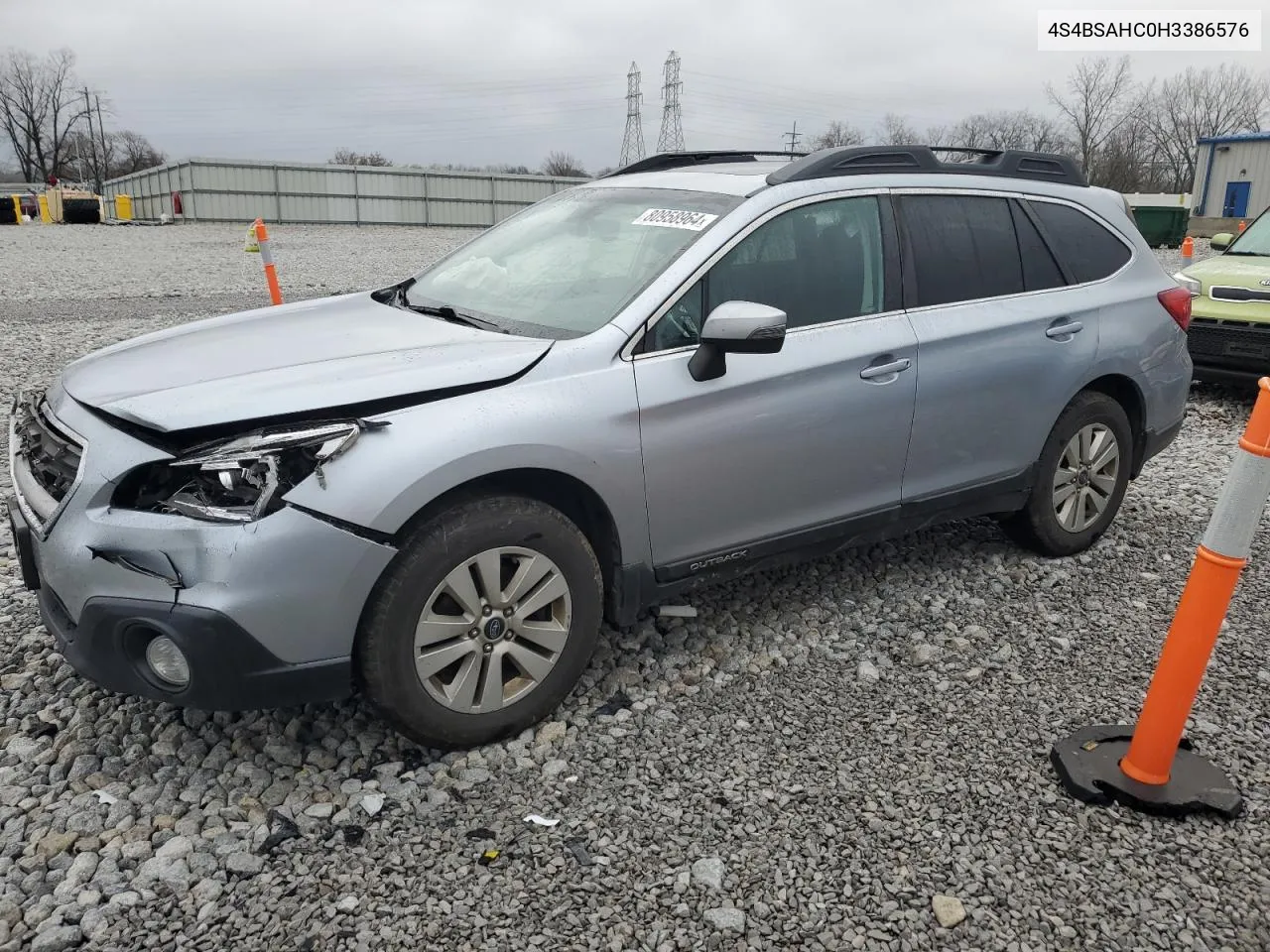 2017 Subaru Outback 2.5I Premium VIN: 4S4BSAHC0H3386576 Lot: 80958964