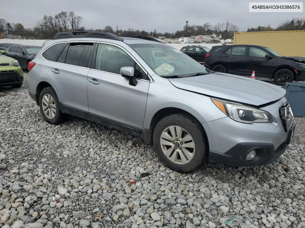 2017 Subaru Outback 2.5I Premium VIN: 4S4BSAHC0H3386576 Lot: 80958964