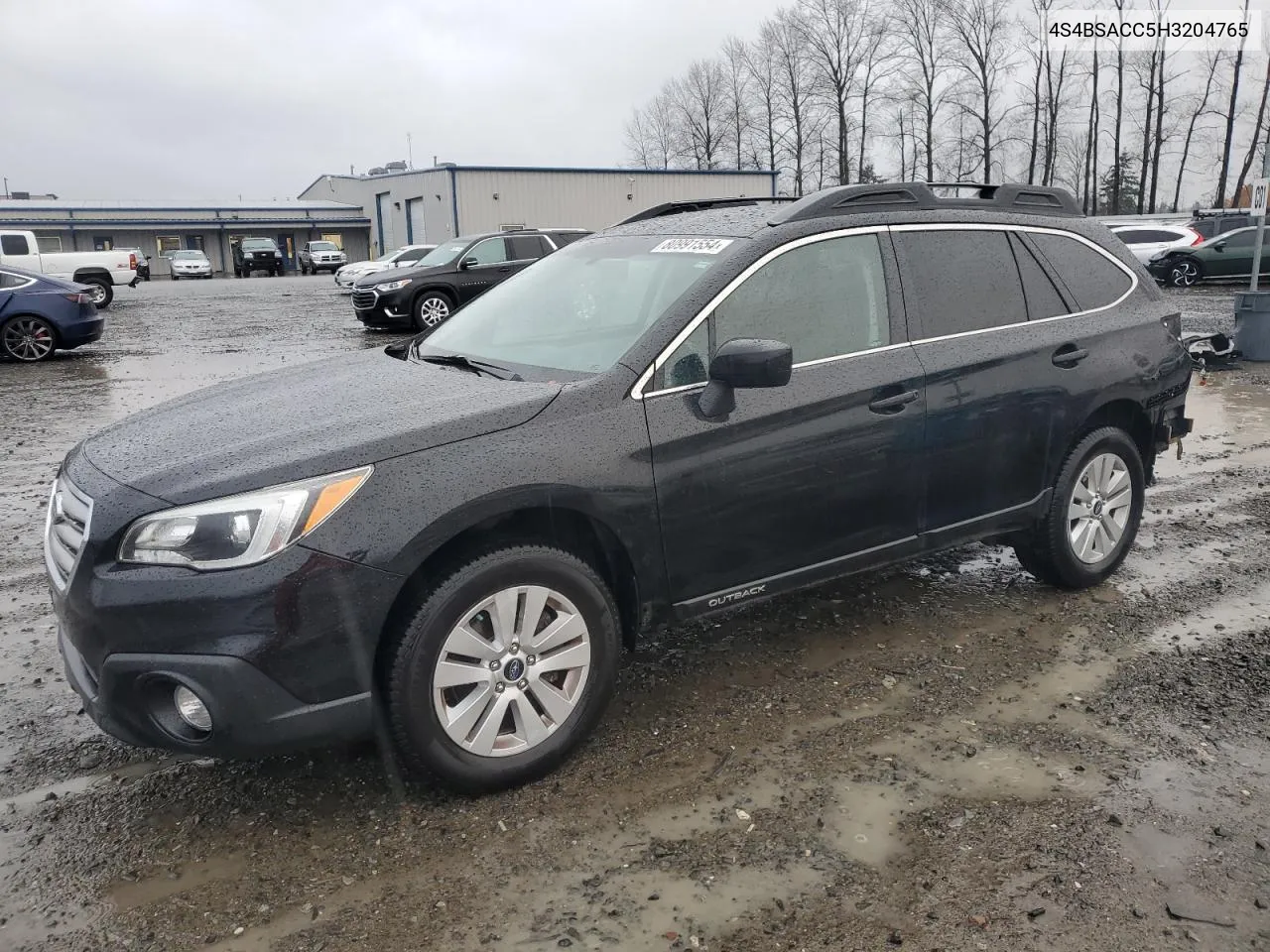 2017 Subaru Outback 2.5I Premium VIN: 4S4BSACC5H3204765 Lot: 80991554