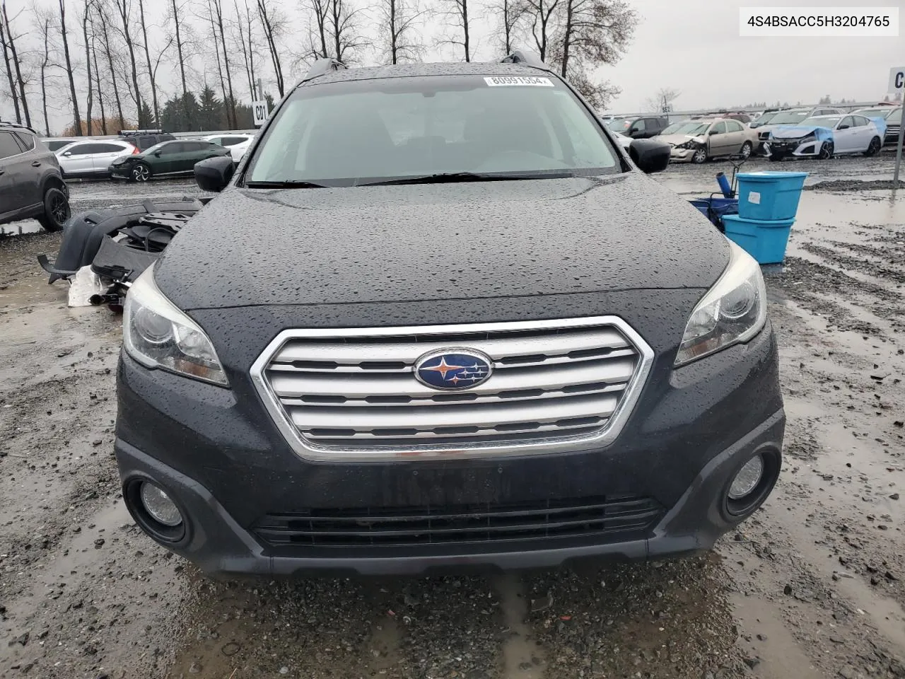 2017 Subaru Outback 2.5I Premium VIN: 4S4BSACC5H3204765 Lot: 80991554