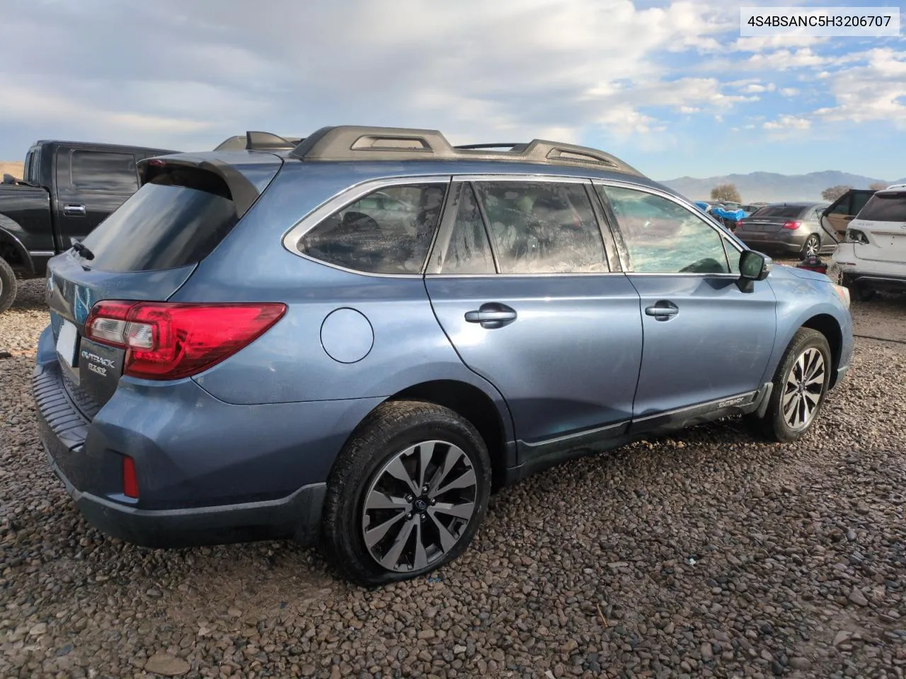 2017 Subaru Outback 2.5I Limited VIN: 4S4BSANC5H3206707 Lot: 81035544