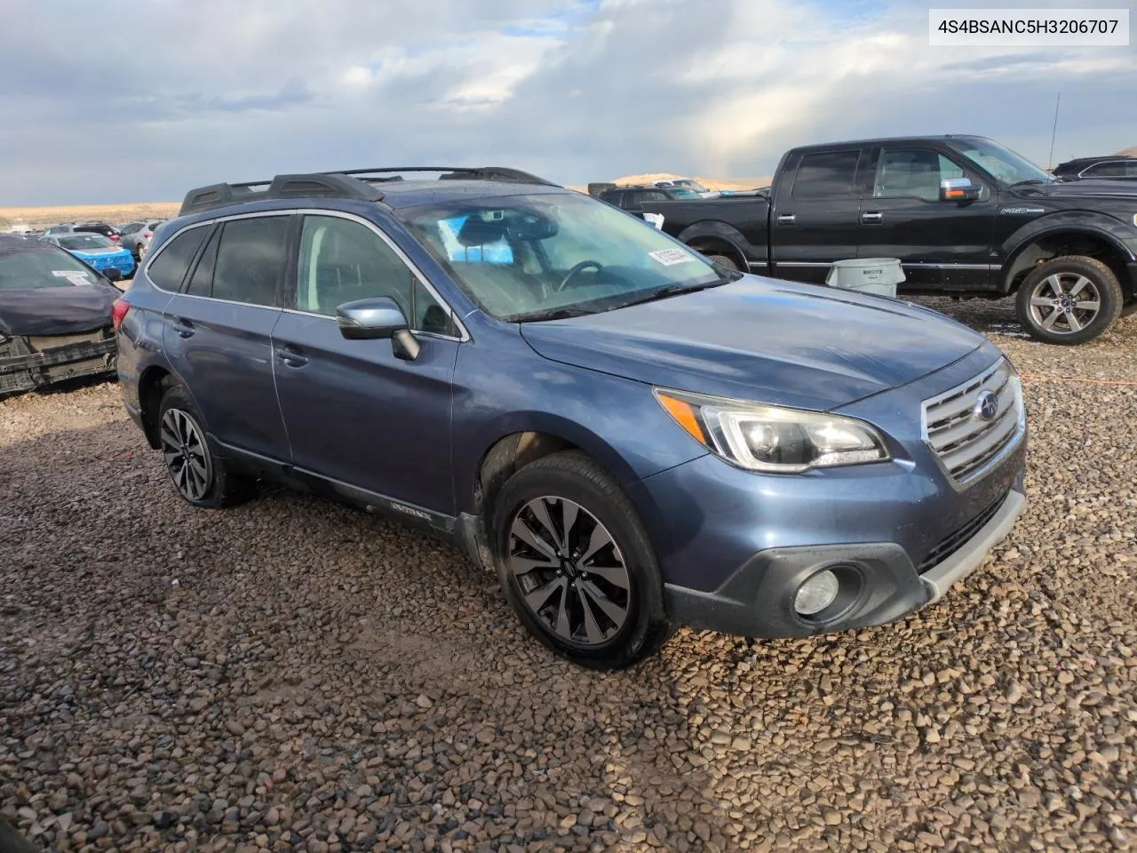 2017 Subaru Outback 2.5I Limited VIN: 4S4BSANC5H3206707 Lot: 81035544