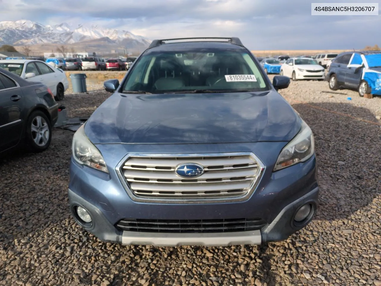 2017 Subaru Outback 2.5I Limited VIN: 4S4BSANC5H3206707 Lot: 81035544