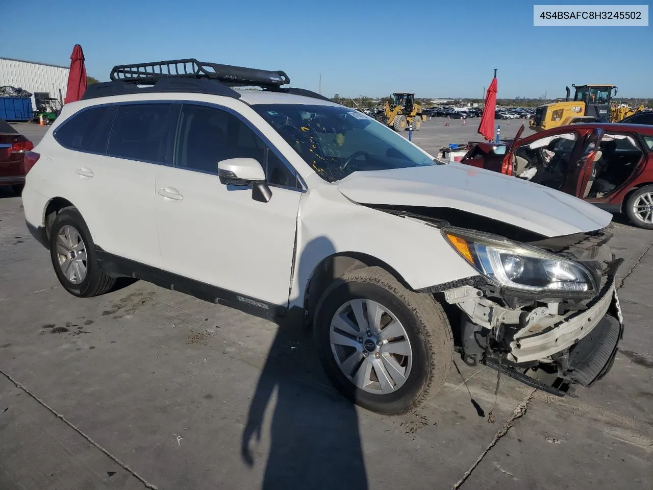 2017 Subaru Outback 2.5I Premium VIN: 4S4BSAFC8H3245502 Lot: 81147154