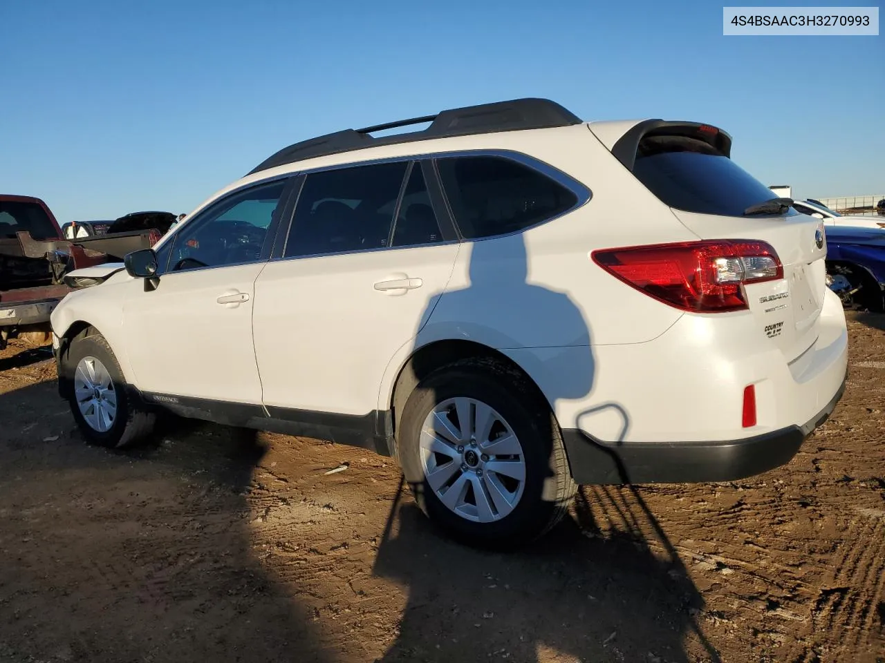 2017 Subaru Outback 2.5I VIN: 4S4BSAAC3H3270993 Lot: 81370364