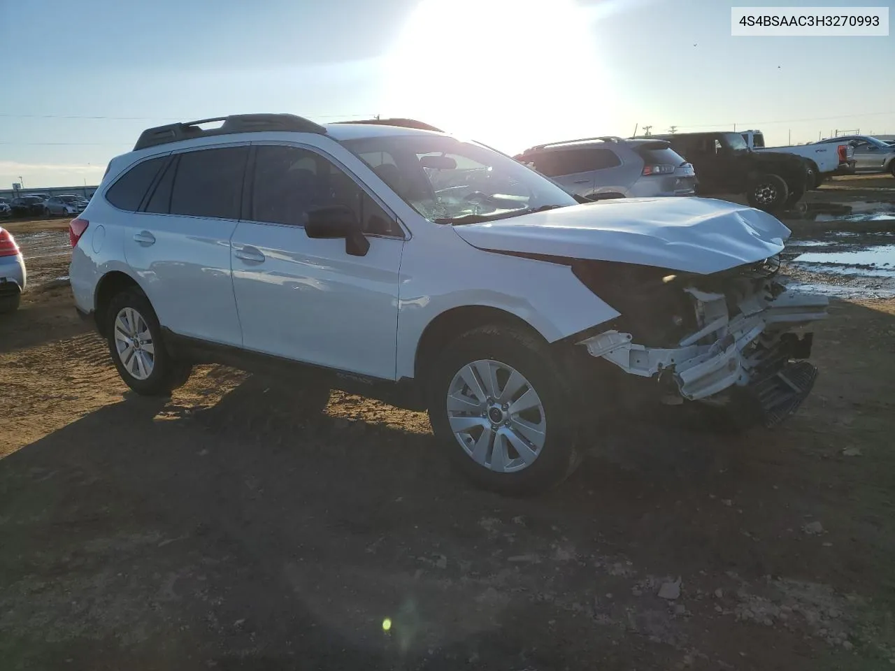 2017 Subaru Outback 2.5I VIN: 4S4BSAAC3H3270993 Lot: 81370364