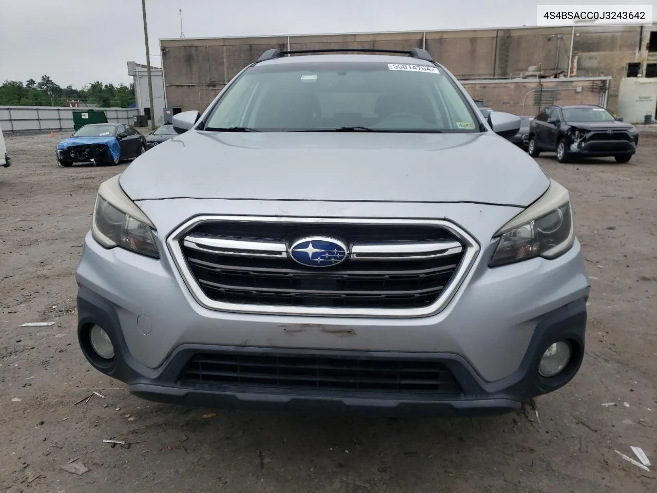 2018 Subaru Outback 2.5I Premium VIN: 4S4BSACC0J3243642 Lot: 55014764