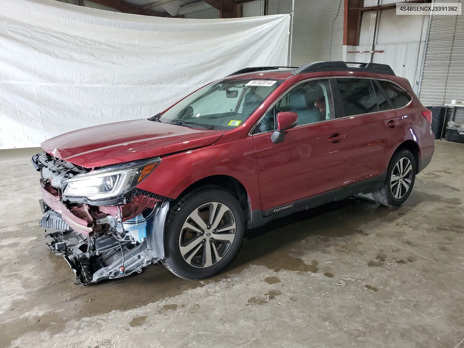 2018 Subaru Outback 3.6R Limited VIN: 4S4BSENCXJ3391382 Lot: 59702014