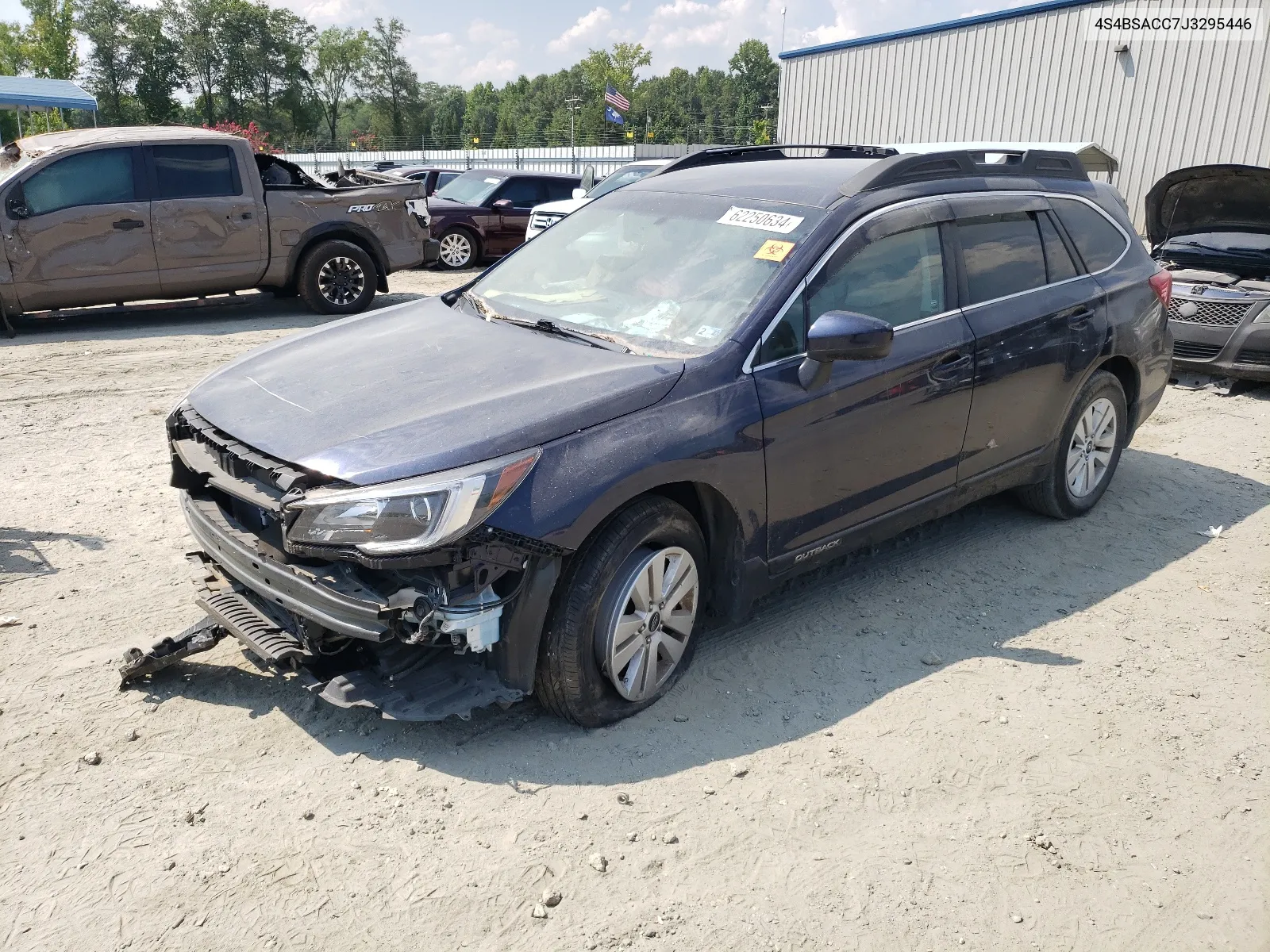 2018 Subaru Outback 2.5I Premium VIN: 4S4BSACC7J3295446 Lot: 62250634