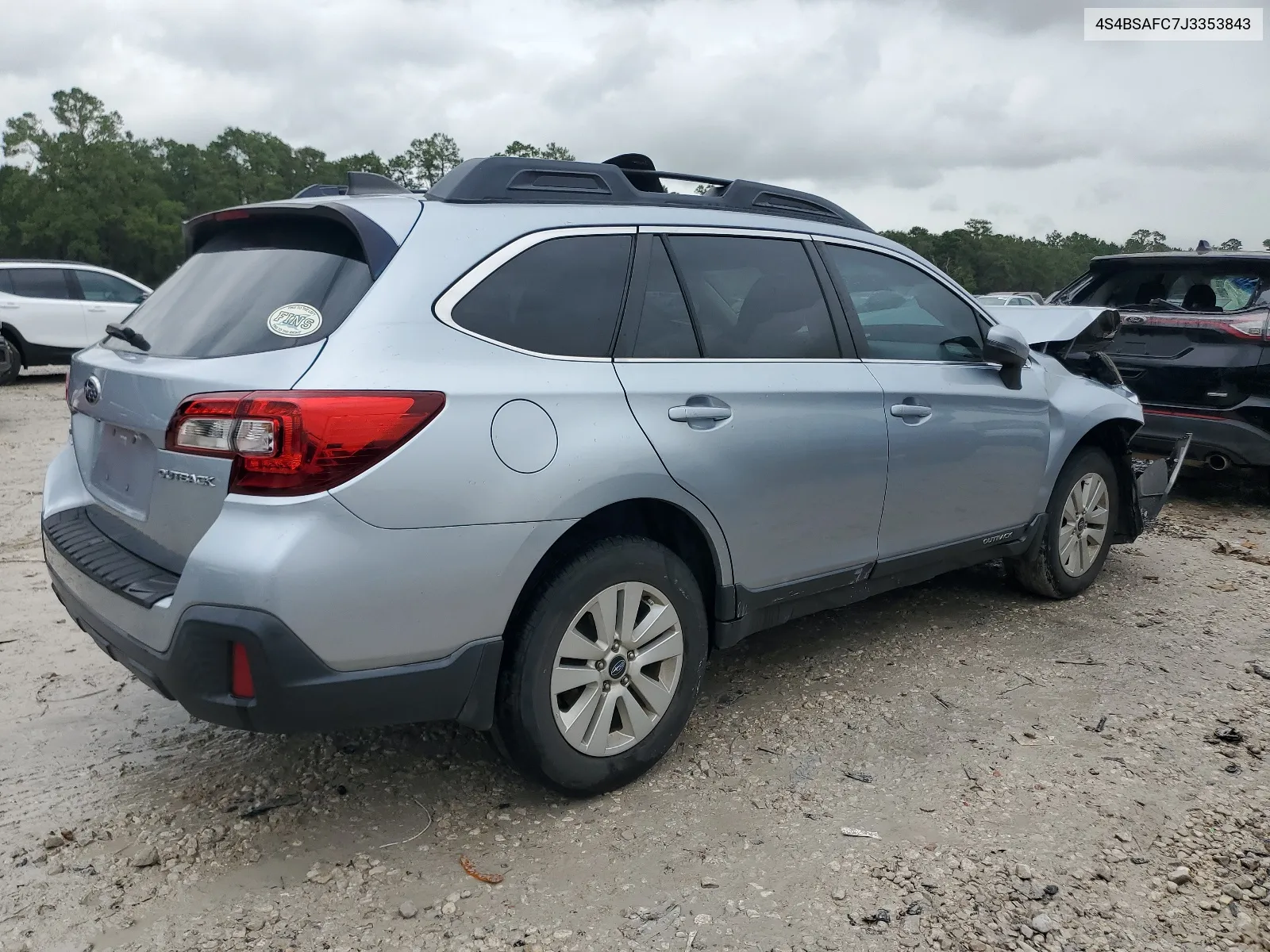 2018 Subaru Outback 2.5I Premium VIN: 4S4BSAFC7J3353843 Lot: 65006994