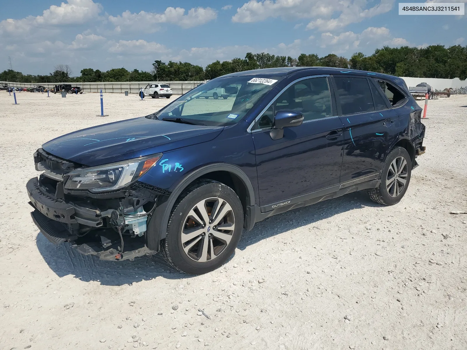 2018 Subaru Outback 2.5I Limited VIN: 4S4BSANC3J3211541 Lot: 66212264