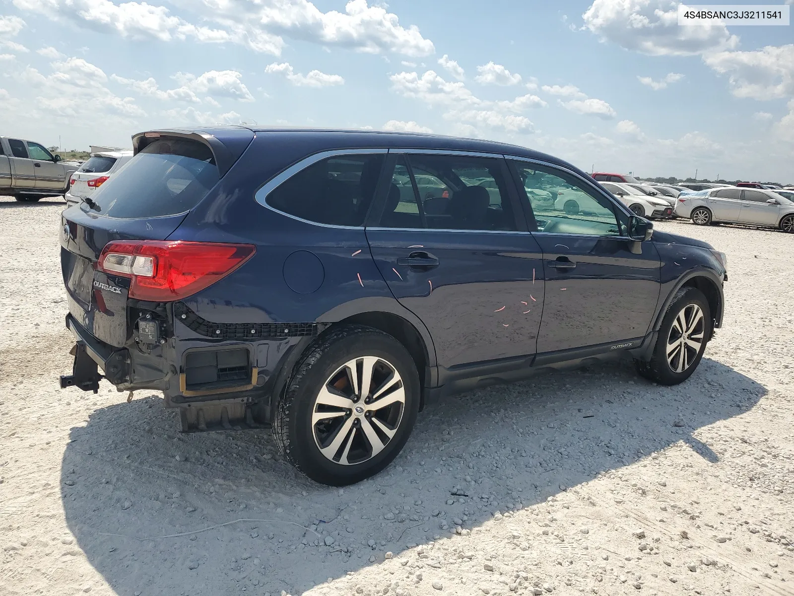 2018 Subaru Outback 2.5I Limited VIN: 4S4BSANC3J3211541 Lot: 66212264