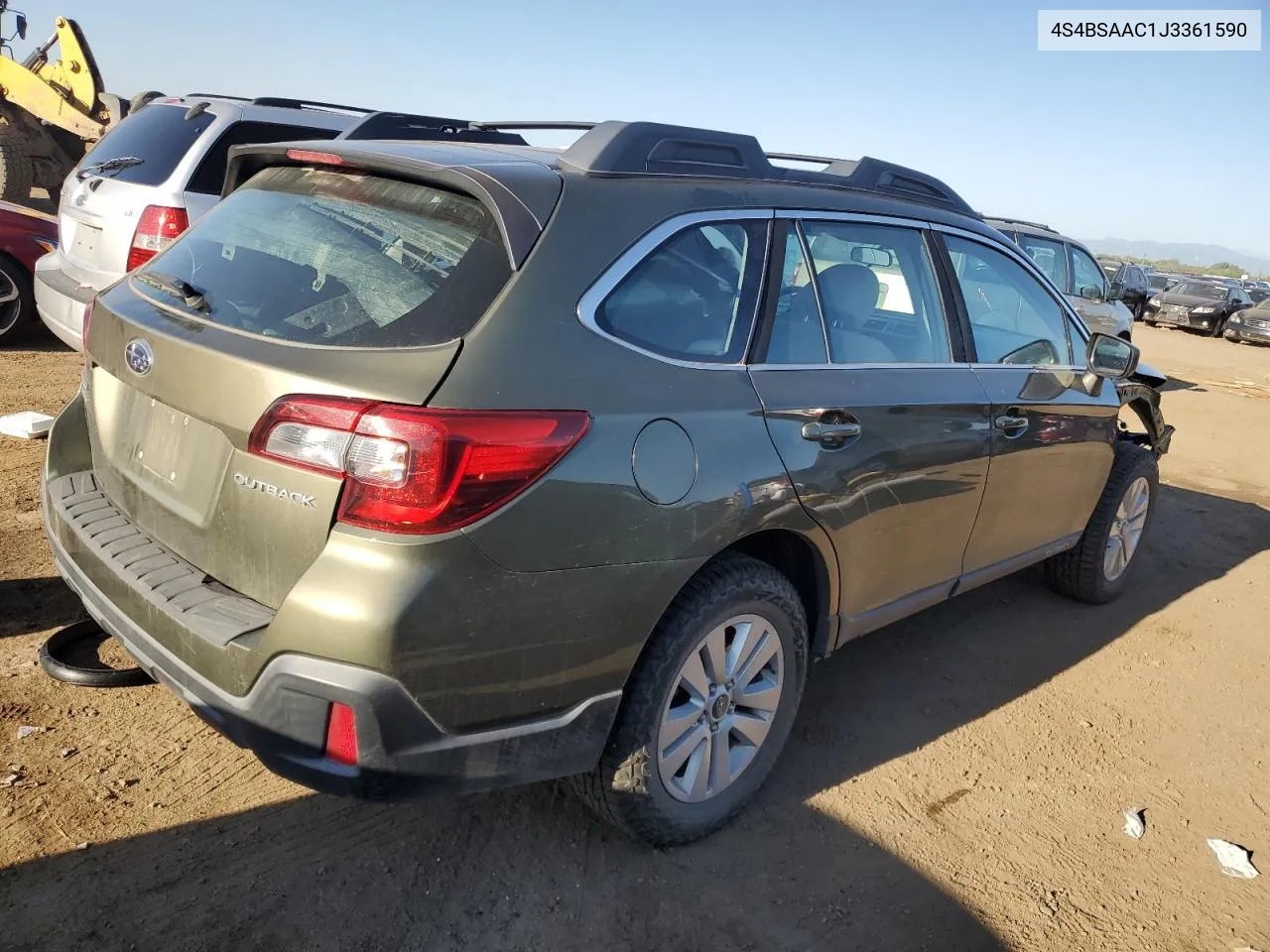 4S4BSAAC1J3361590 2018 Subaru Outback 2.5I