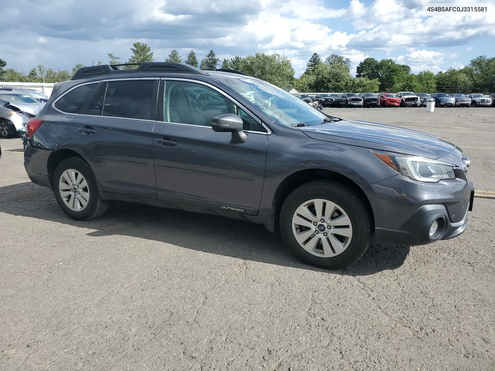 2018 Subaru Outback 2.5I Premium VIN: 4S4BSAFC0J3315581 Lot: 68651244