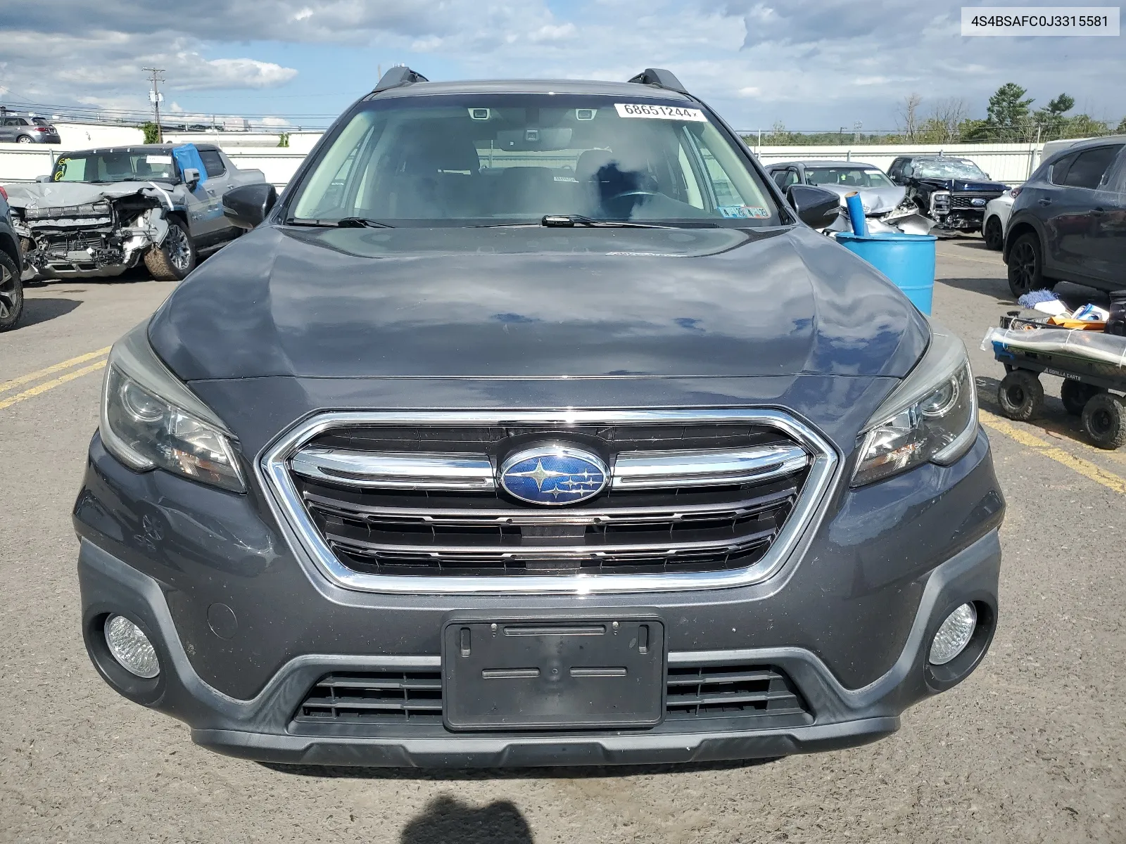 2018 Subaru Outback 2.5I Premium VIN: 4S4BSAFC0J3315581 Lot: 68651244