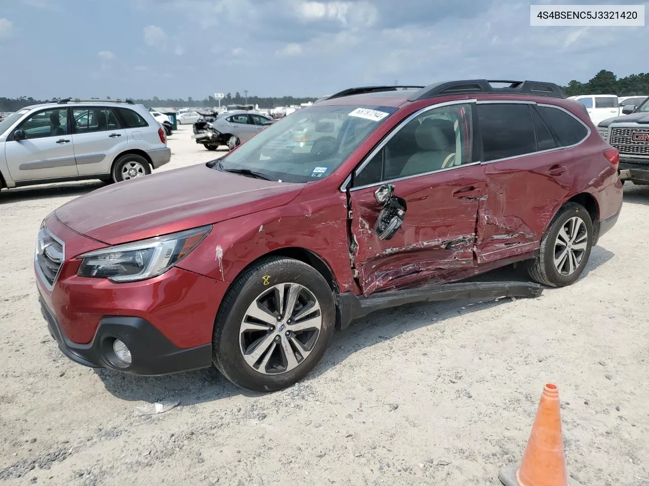 2018 Subaru Outback 3.6R Limited VIN: 4S4BSENC5J3321420 Lot: 68787294