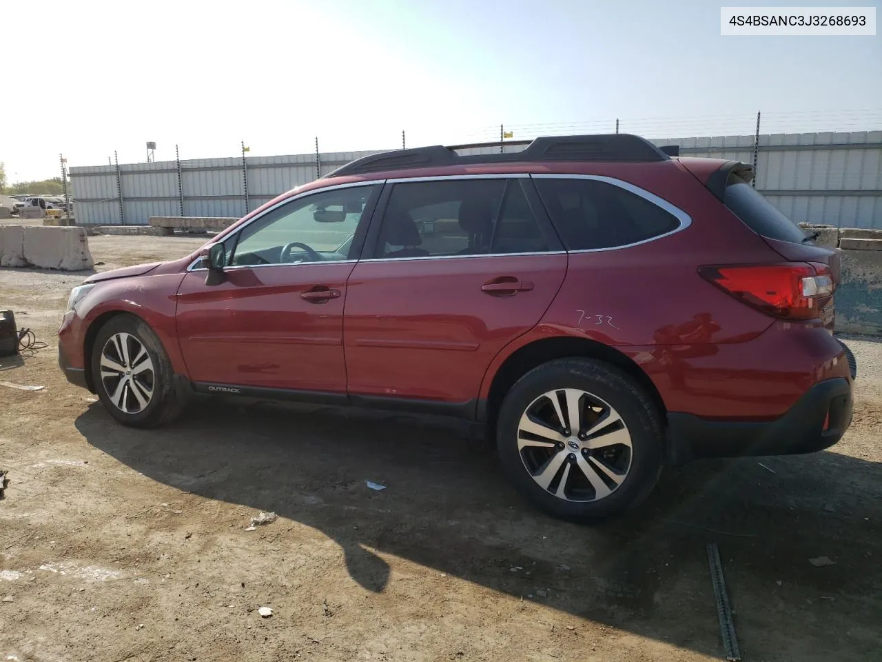 2018 Subaru Outback 2.5I Limited VIN: 4S4BSANC3J3268693 Lot: 69298304