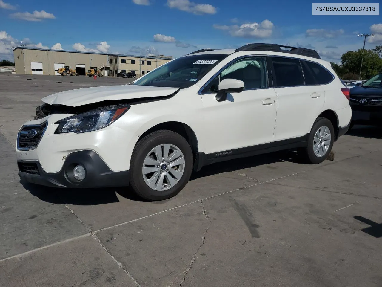 2018 Subaru Outback 2.5I Premium VIN: 4S4BSACCXJ3337818 Lot: 69877724