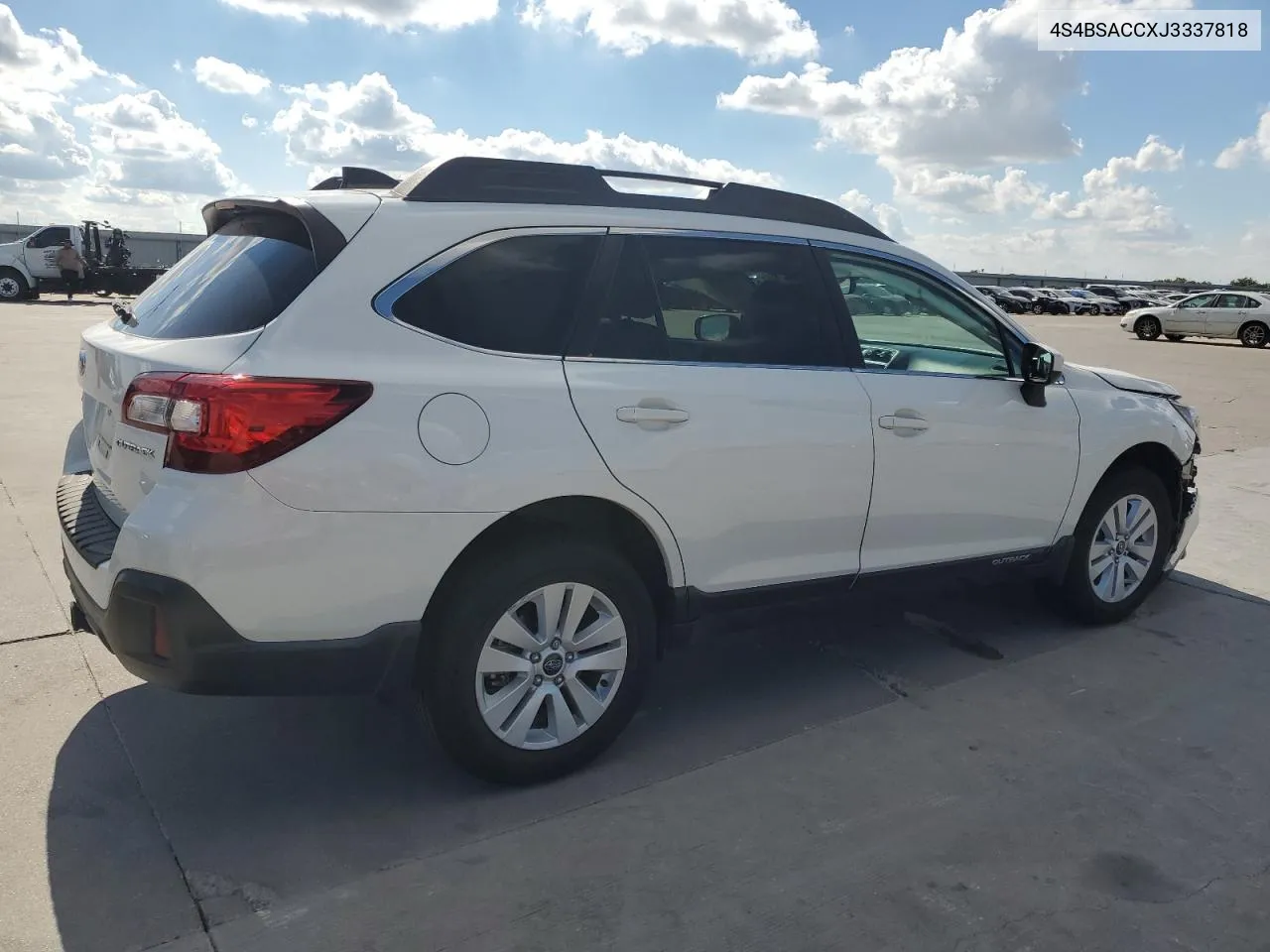 2018 Subaru Outback 2.5I Premium VIN: 4S4BSACCXJ3337818 Lot: 69877724