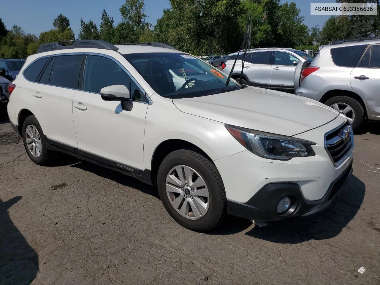 2018 Subaru Outback 2.5I Premium VIN: 4S4BSAFC6J3356636 Lot: 70300864