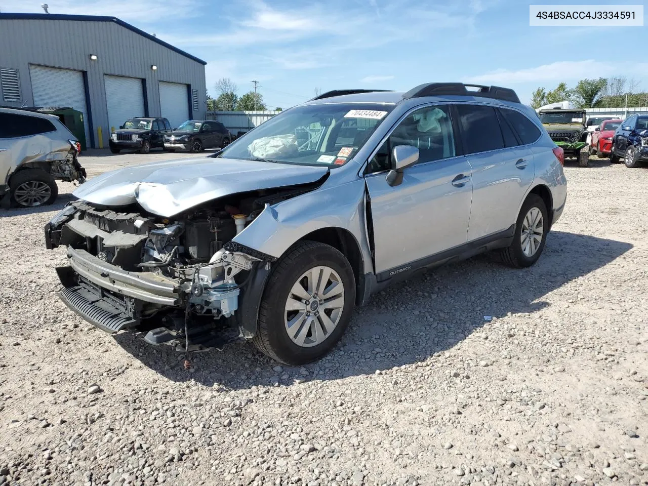 4S4BSACC4J3334591 2018 Subaru Outback 2.5I Premium