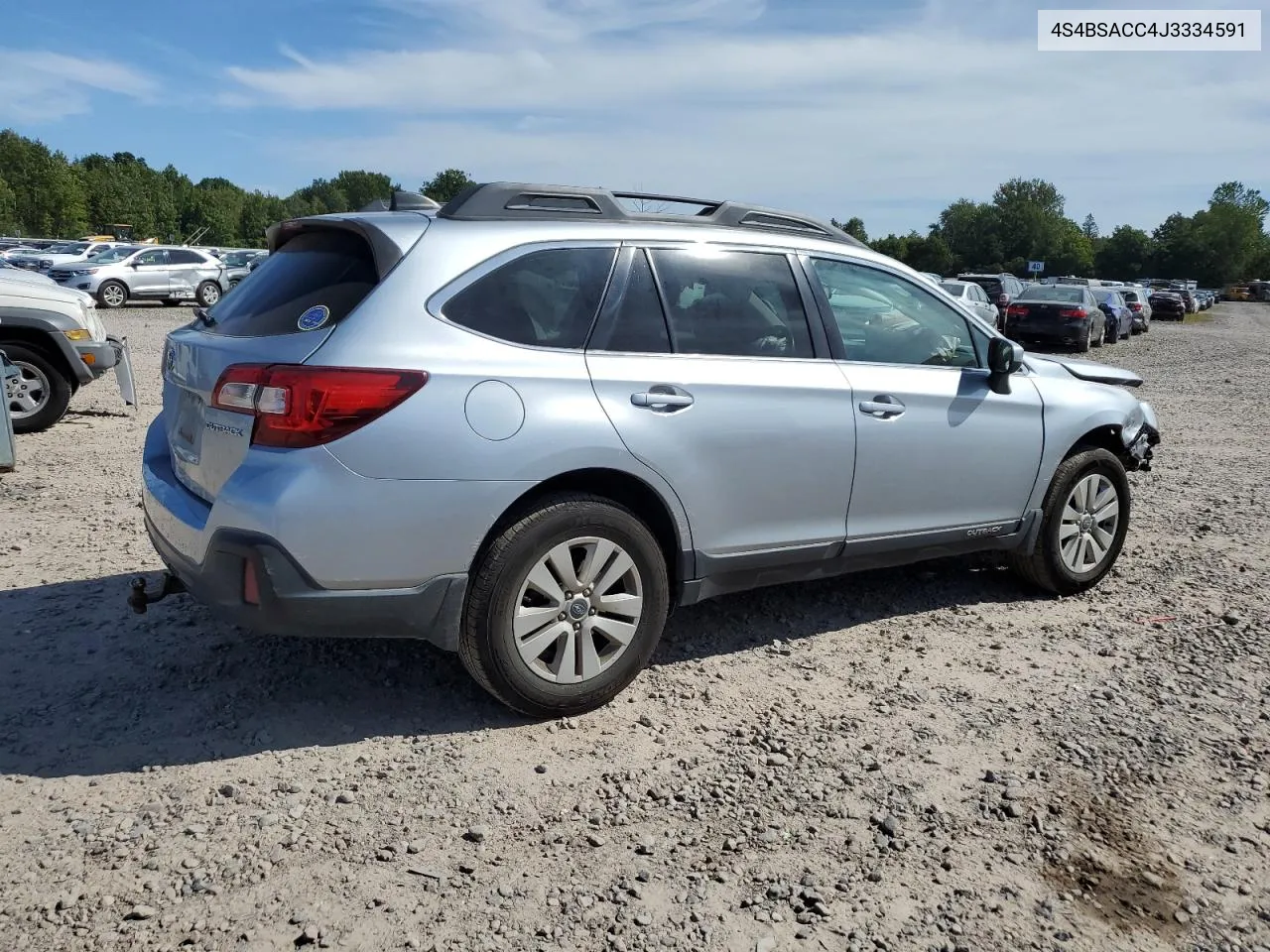 2018 Subaru Outback 2.5I Premium VIN: 4S4BSACC4J3334591 Lot: 70434484