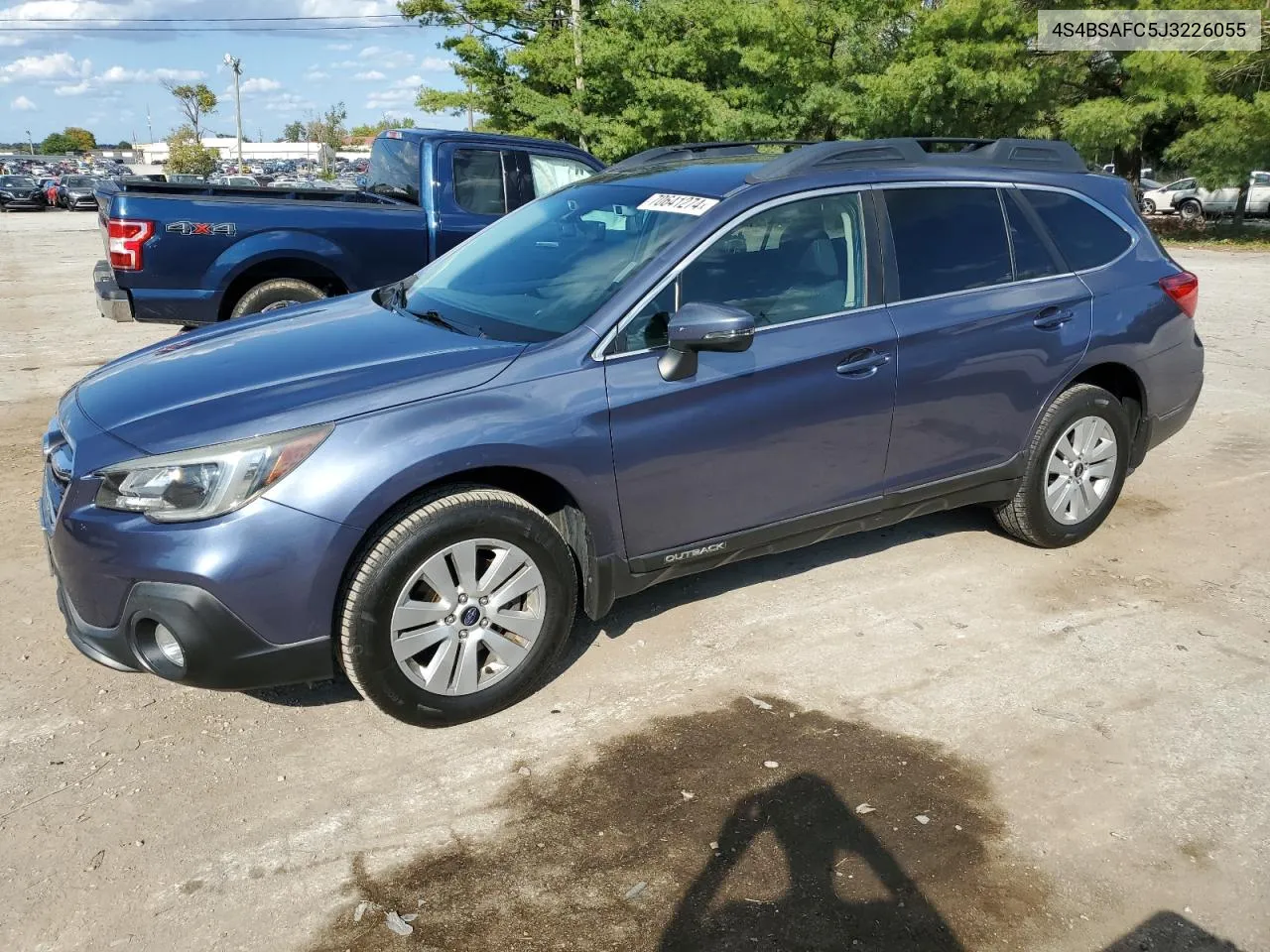 2018 Subaru Outback 2.5I Premium VIN: 4S4BSAFC5J3226055 Lot: 70641274