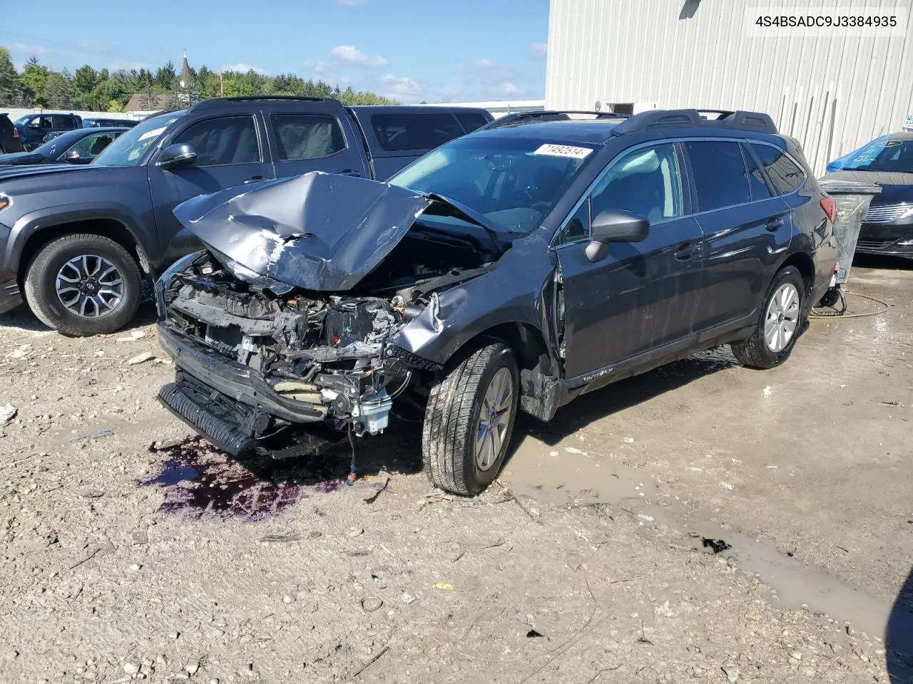 2018 Subaru Outback 2.5I Premium VIN: 4S4BSADC9J3384935 Lot: 71492514