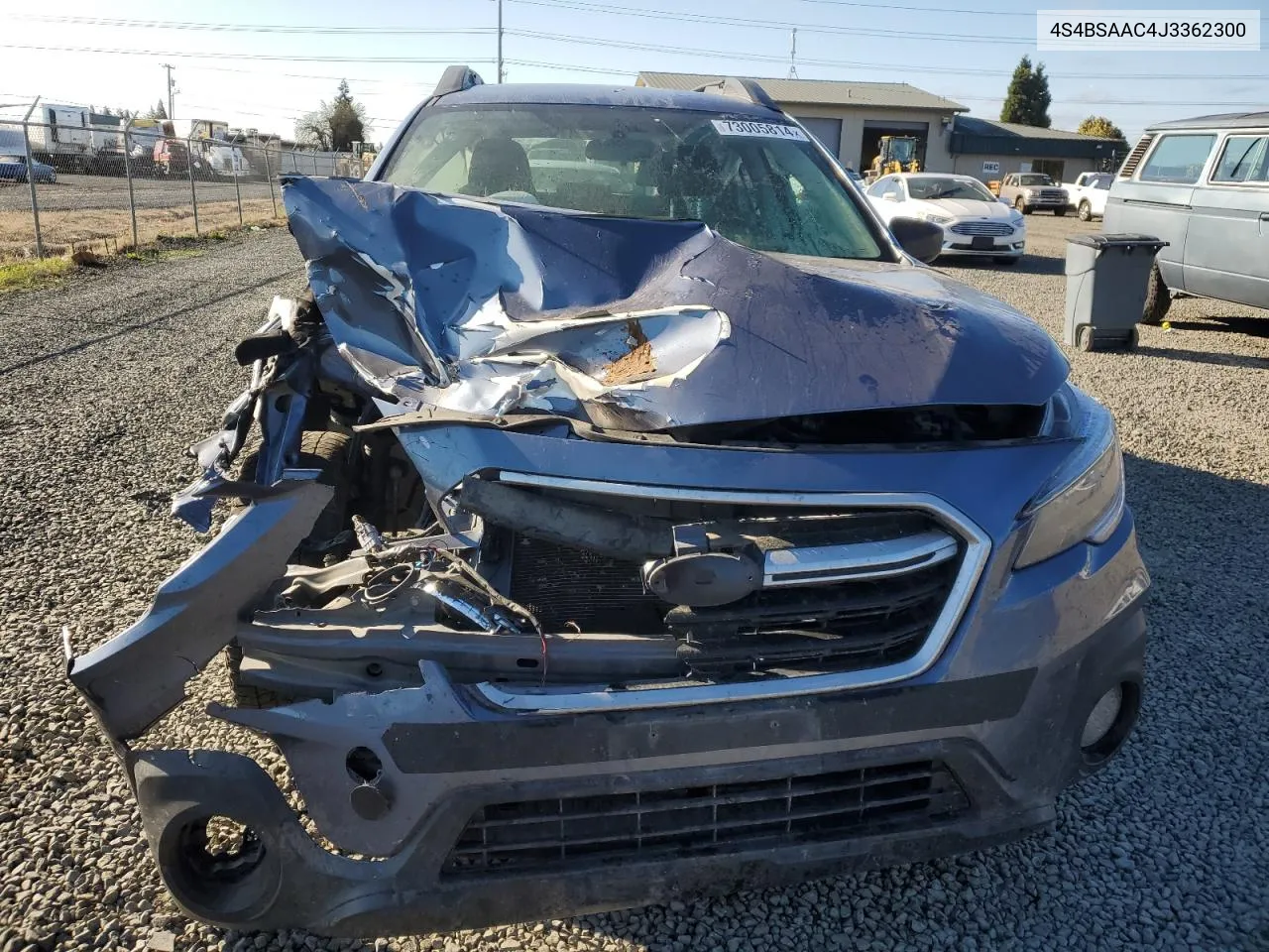 2018 Subaru Outback 2.5I VIN: 4S4BSAAC4J3362300 Lot: 73005814