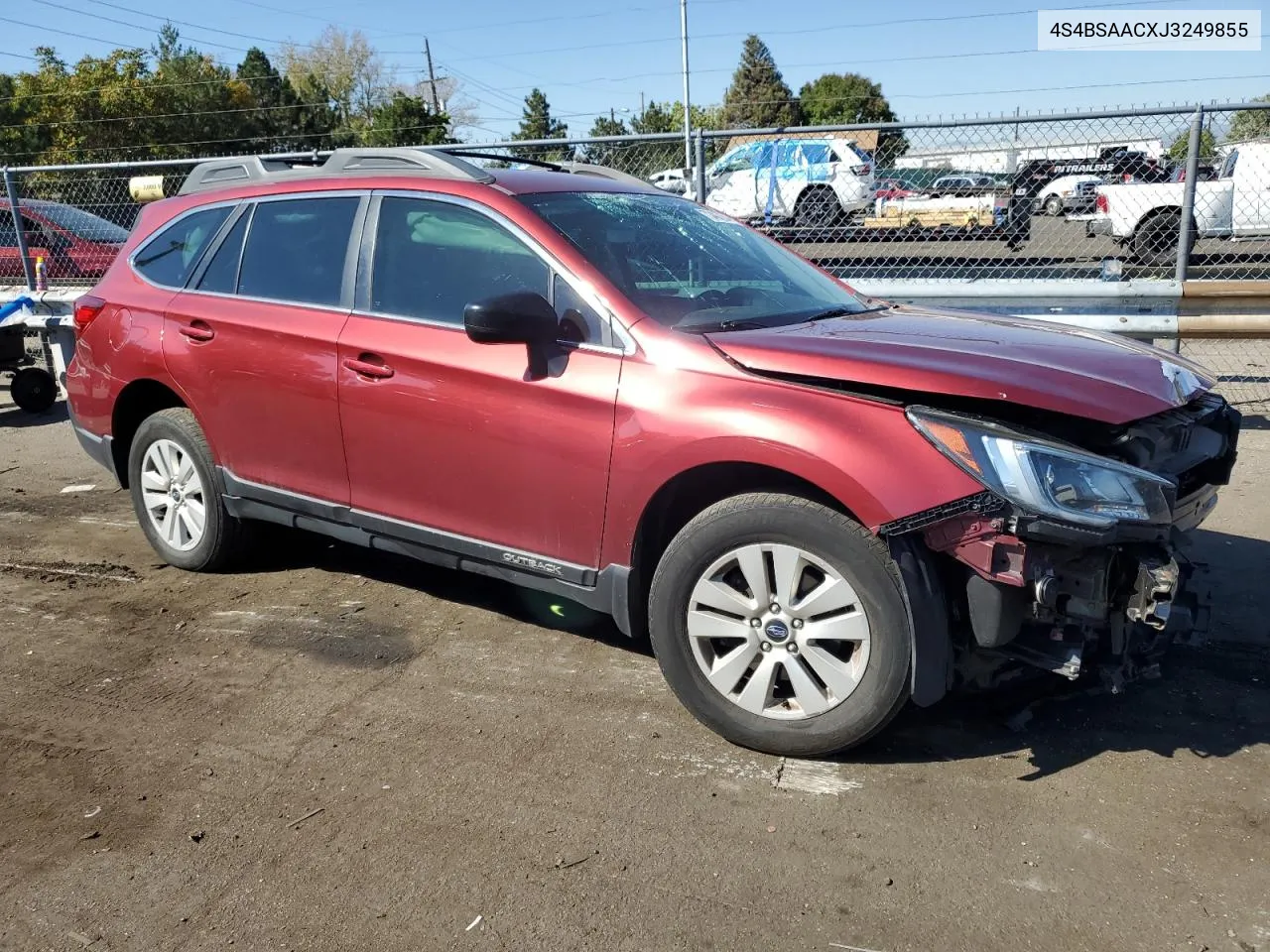 2018 Subaru Outback 2.5I VIN: 4S4BSAACXJ3249855 Lot: 73407264