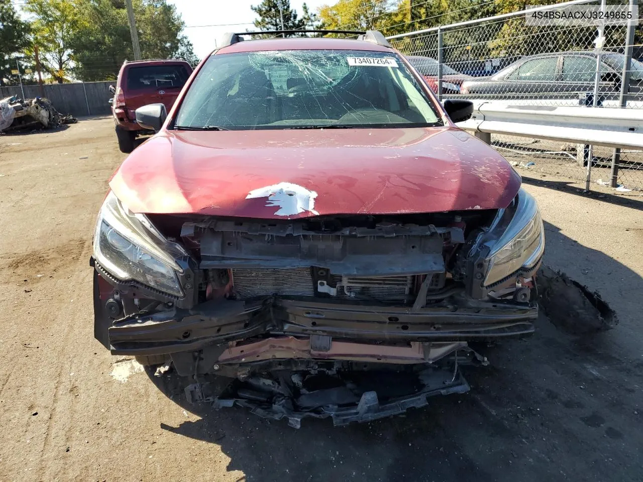 2018 Subaru Outback 2.5I VIN: 4S4BSAACXJ3249855 Lot: 73407264