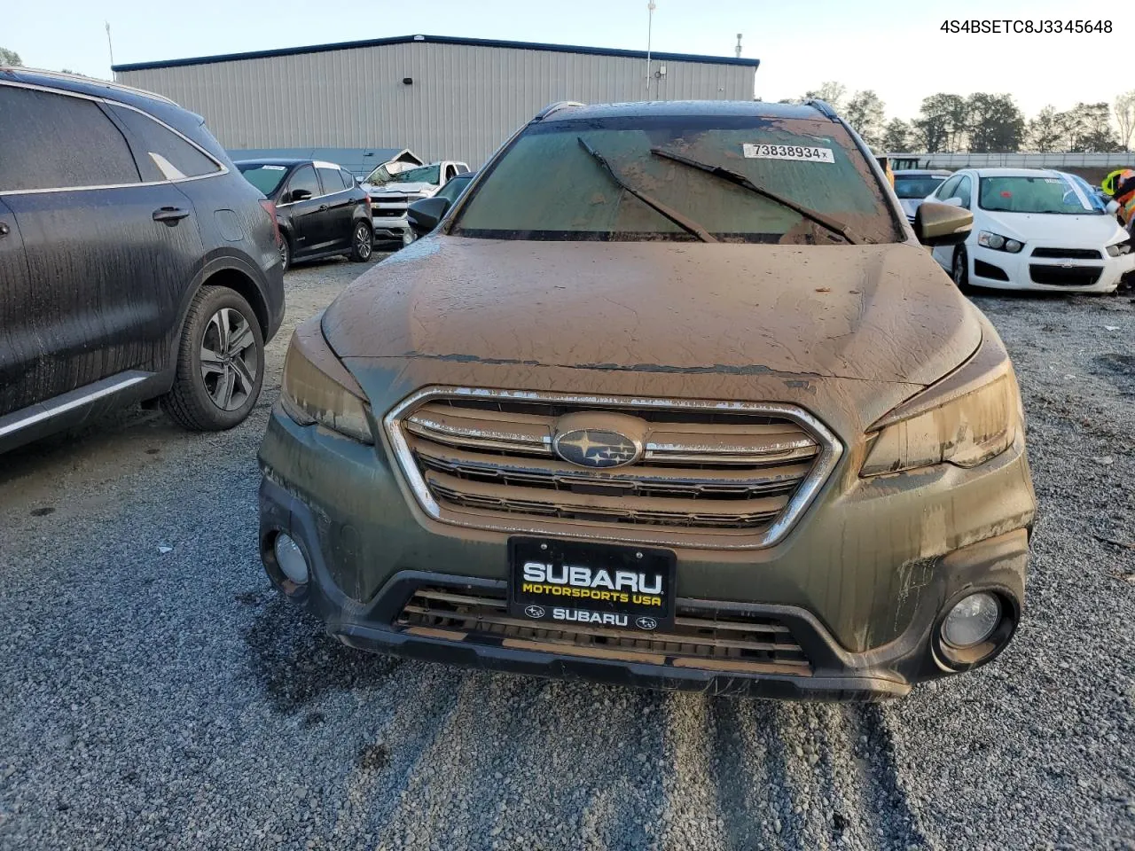 2018 Subaru Outback Touring VIN: 4S4BSETC8J3345648 Lot: 73838934