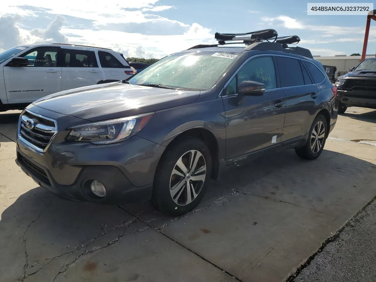 2018 Subaru Outback 2.5I Limited VIN: 4S4BSANC6J3237292 Lot: 73947424