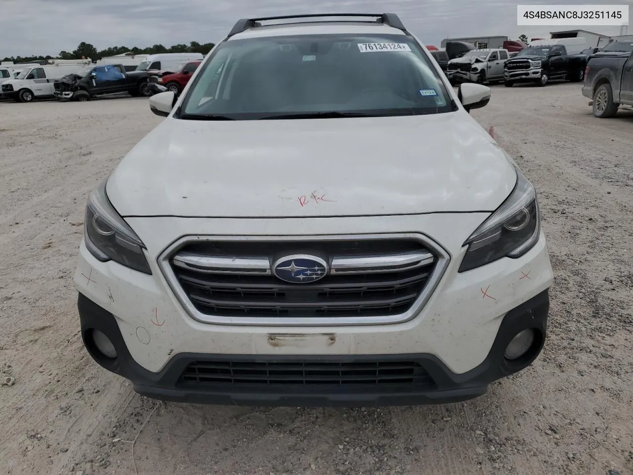 2018 Subaru Outback 2.5I Limited VIN: 4S4BSANC8J3251145 Lot: 76134124