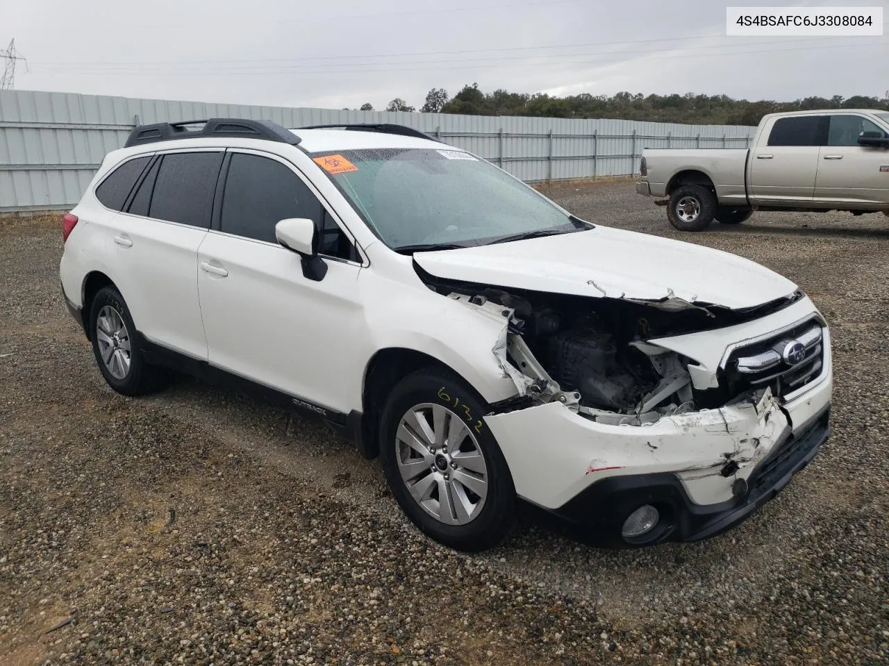 2018 Subaru Outback 2.5I Premium VIN: 4S4BSAFC6J3308084 Lot: 76138844