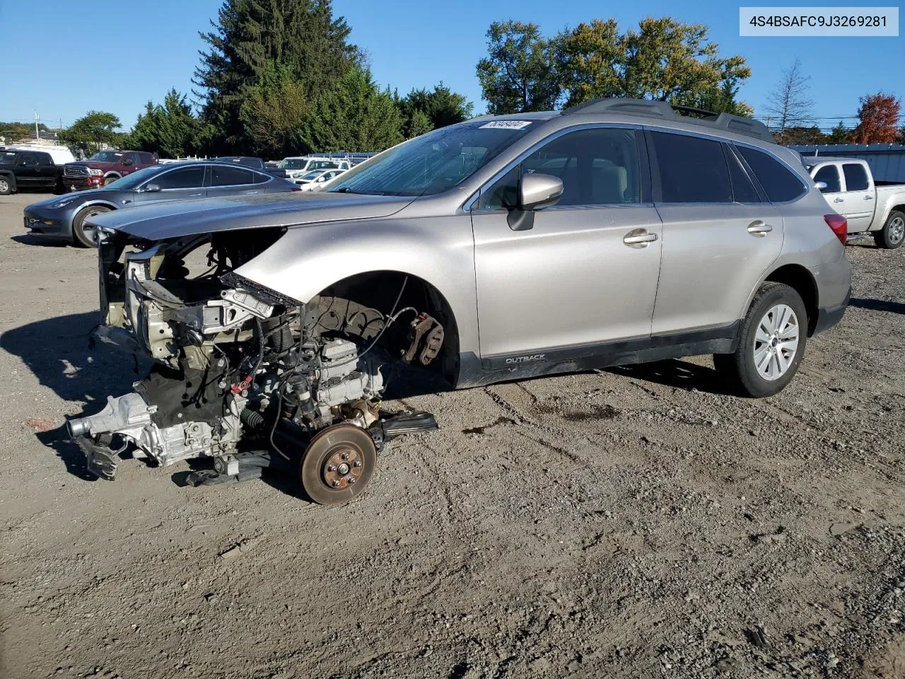 2018 Subaru Outback 2.5I Premium VIN: 4S4BSAFC9J3269281 Lot: 76348404