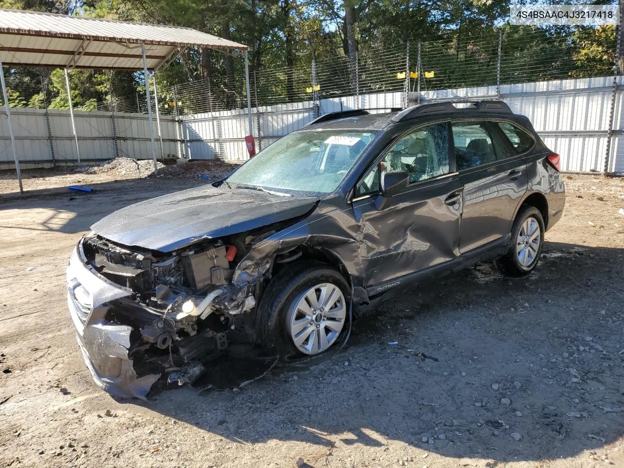 2018 Subaru Outback 2.5I VIN: 4S4BSAAC4J3217418 Lot: 76361774