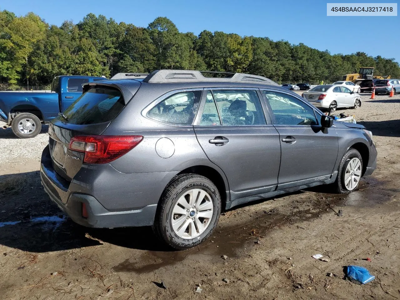 2018 Subaru Outback 2.5I VIN: 4S4BSAAC4J3217418 Lot: 76361774