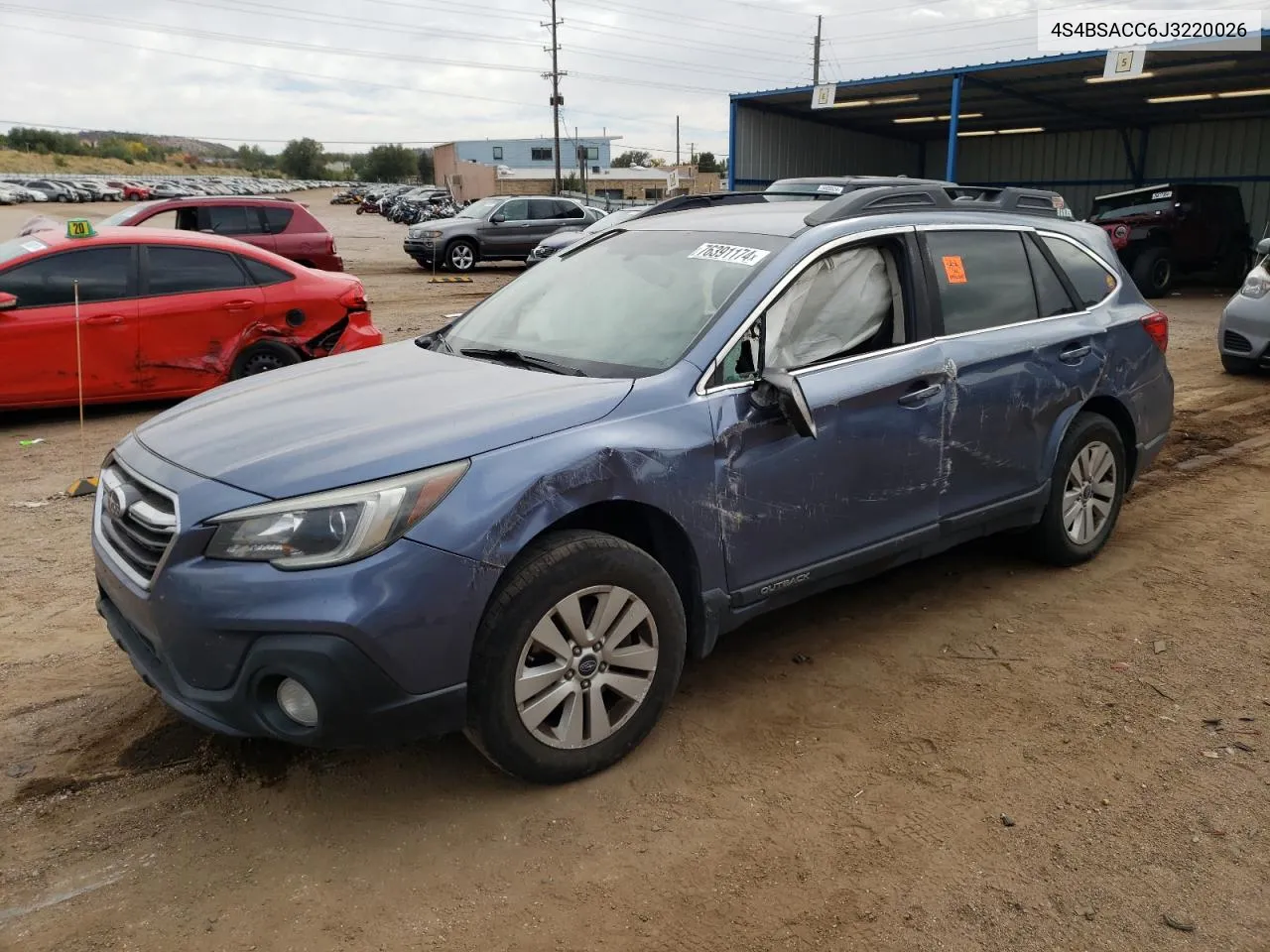 4S4BSACC6J3220026 2018 Subaru Outback 2.5I Premium