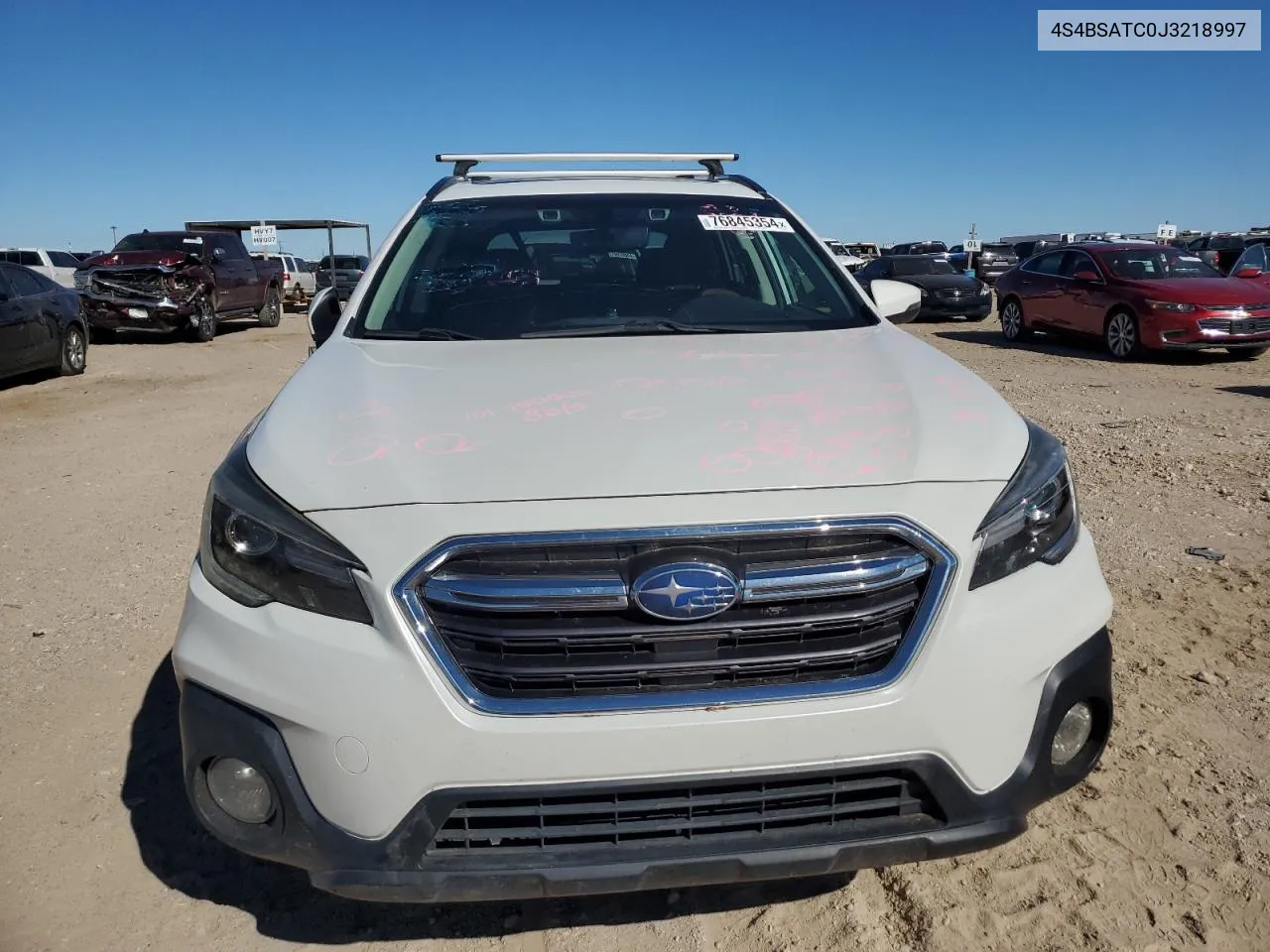 2018 Subaru Outback Touring VIN: 4S4BSATC0J3218997 Lot: 76845354