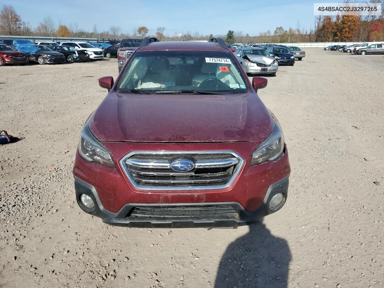 2018 Subaru Outback 2.5I Premium VIN: 4S4BSACC2J3297265 Lot: 77574714