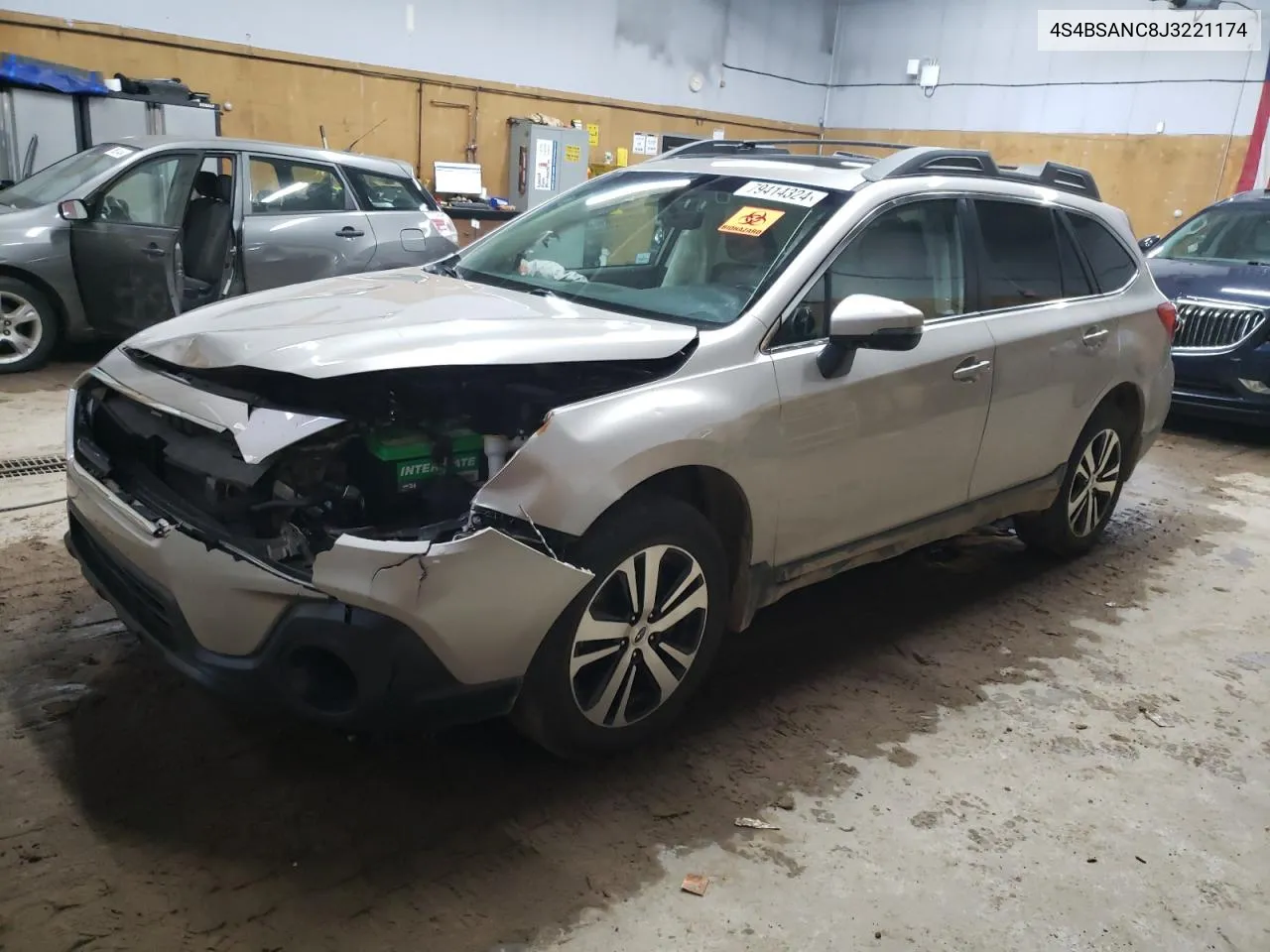 2018 Subaru Outback 2.5I Limited VIN: 4S4BSANC8J3221174 Lot: 79414324