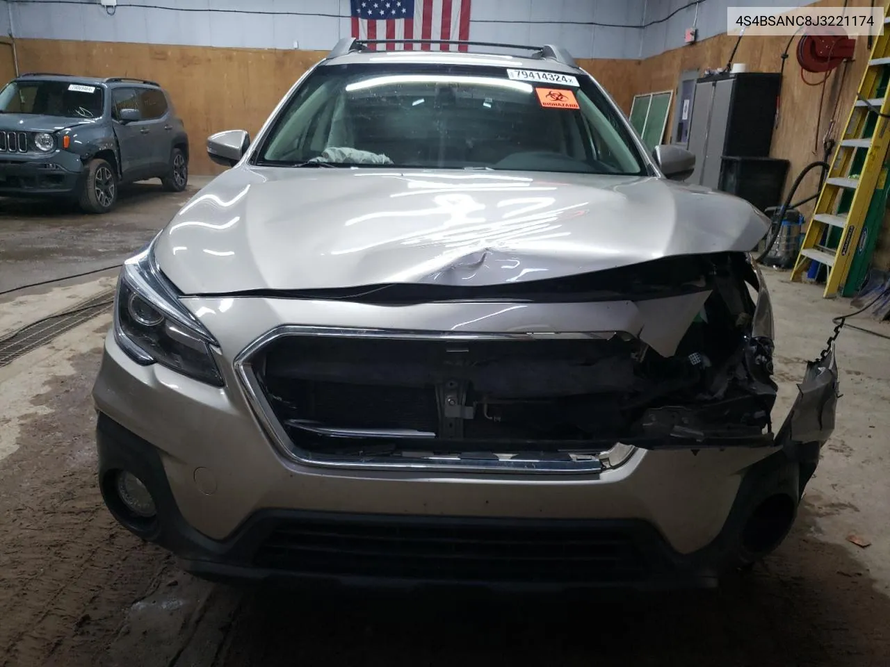 2018 Subaru Outback 2.5I Limited VIN: 4S4BSANC8J3221174 Lot: 79414324