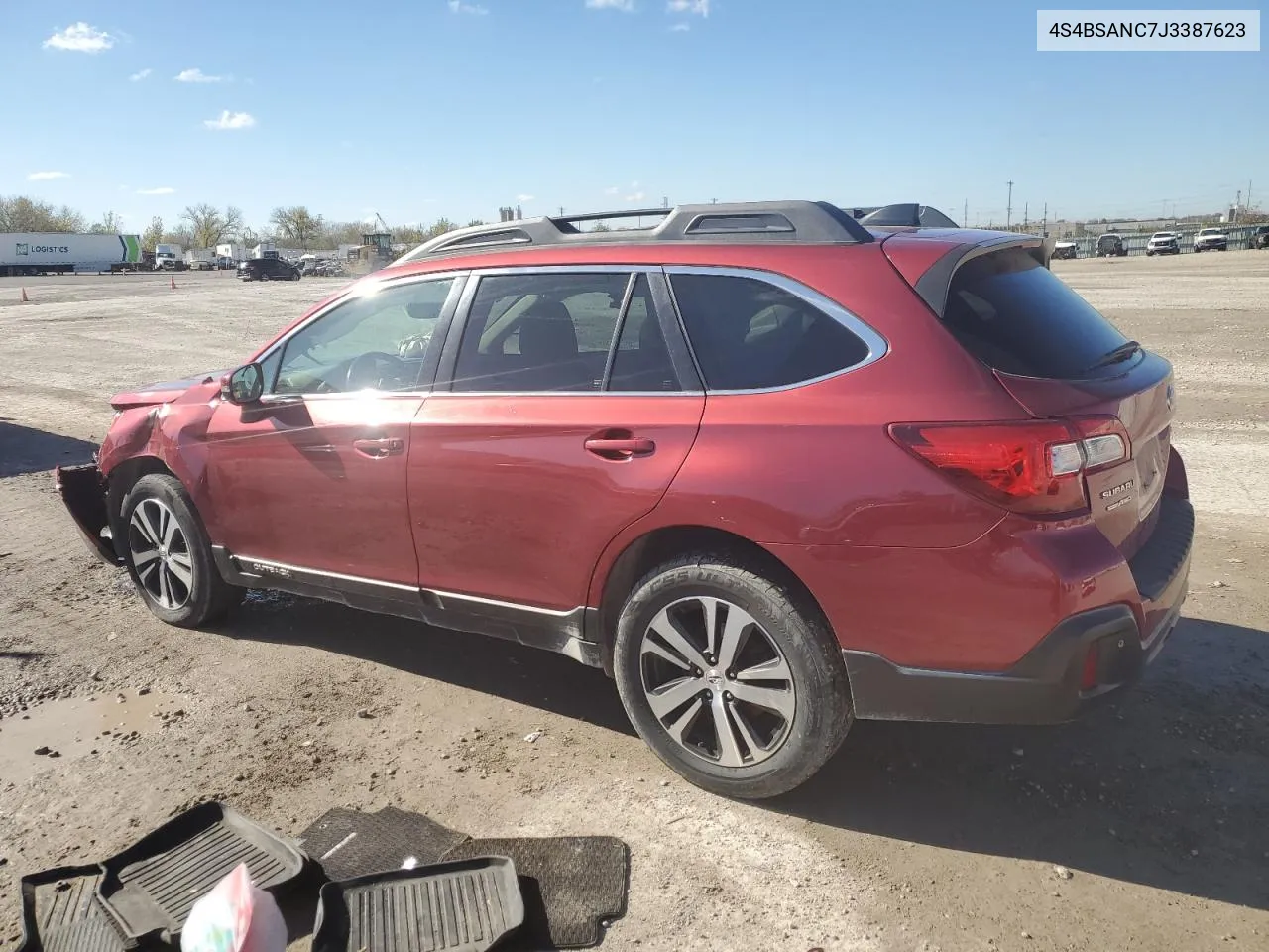 2018 Subaru Outback 2.5I Limited VIN: 4S4BSANC7J3387623 Lot: 79617294